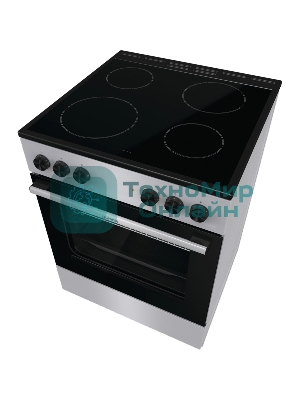 Плита электрическая Gorenje GEC6A11SG серый, конфорок 4 электрических, духовка 65 л, 60 см x 85 см x 60 см