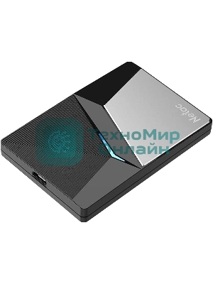 Внешний SSD Netac Z7S, 960 Gb, USB 3.2 Gen 2 Type-C, R/W 550/480, черный