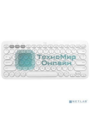 Клавиатура беспроводная Logitech K380, Bluetooth, белый