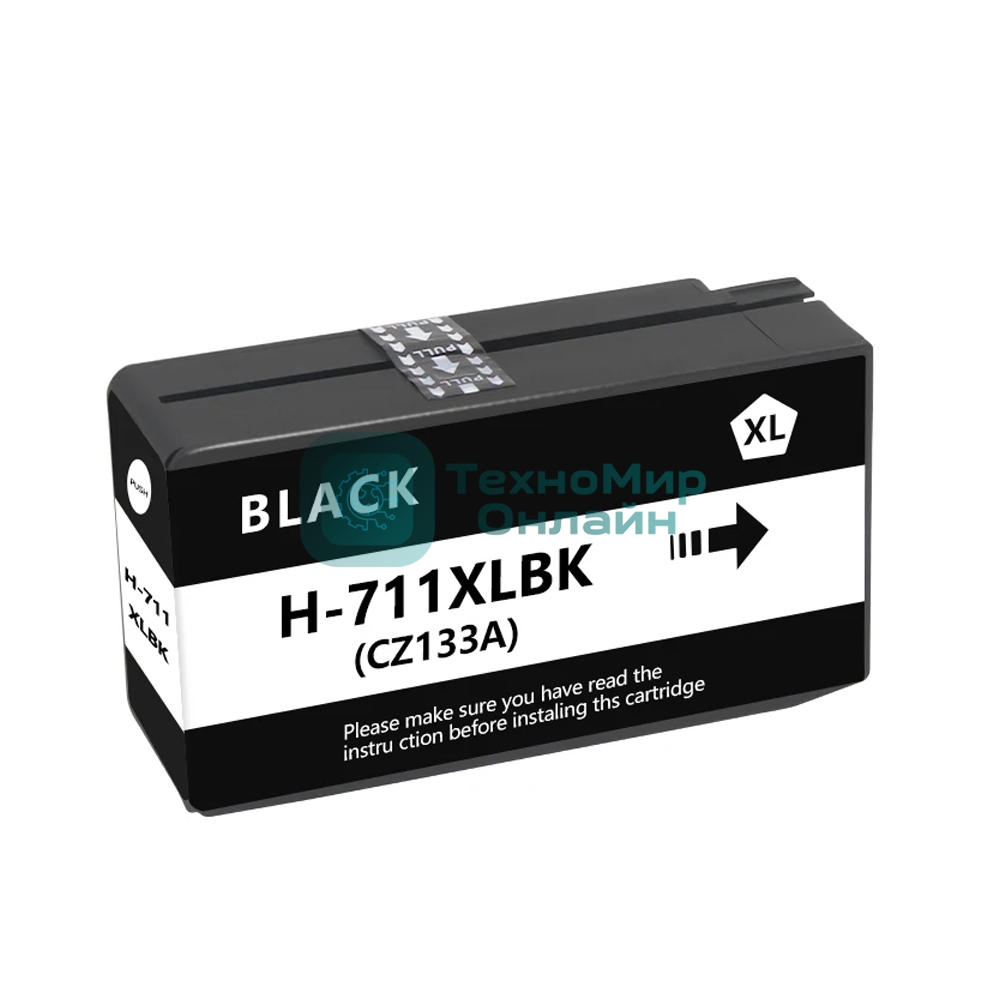 Картридж струйный NVPrint 711 (NV-CZ133A) Black для HP Designjet T120/T520 (73 мл)