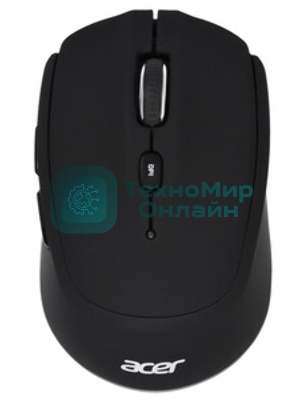 Мышь беспроводная Acer OMR050 черный, 1600 dpi, радиоканал, Bluetooth, USB, кнопки - 6