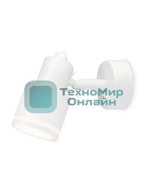 Накладной поворотный спот с выключателем Ambrella light TA1281 WH белый GU10 max 12W 100*55*132