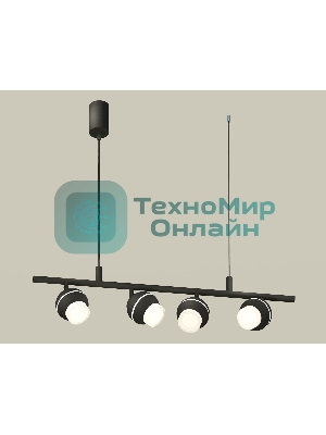 Светильник Ambrella light XB9002550/4 SBK/FR/CL черный песок/белый матовый/прозрачный MR16 GU5.3 (С9002, С1102, N7160)
