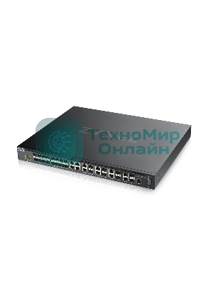 Коммутатор Zyxel XS3800-28 L2+ switch, 4xRJ-45: 1/2.5/5/10G, 8xCombo (SFP: 1/10G, RJ-45: 1/2.5/5/10G), 16xSFP +