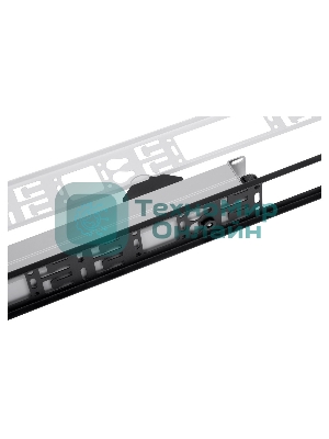 Вертикальный кабельный органайзер в шкаф, ширина 150 мм 42U, черный