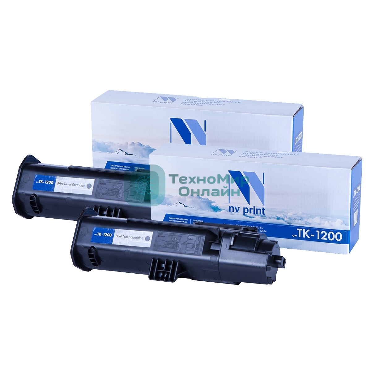 Картридж NVP совместимый NV-TK-1200-SET2 для Kyocera Ecosys M2235dn/ M2735dn/ M2835dw/ P2335d/ P2335dn/ P2335dw (3000k) (2 шт)