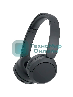 Беспроводные наушники Sony WH-CH520 черный, накладные, Bluetooth, быстрая зарядка, до 50 ч