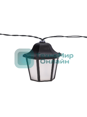 Гирлянда садовая Rexant Дэнлонг, 3000К, встроенный аккумулятор, солнечная панель, коллекция Пекин