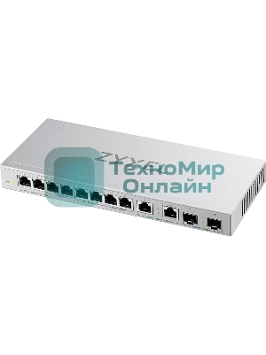 Коммутатор Zyxel XGS1010-12-ZZ0102F 8x1 Гбит/с 2x2.5 Гбит/с 2SFP+ неуправляемый