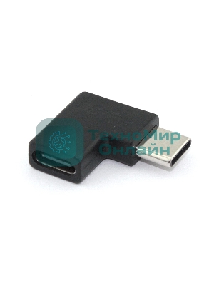 Переходник USB Type-C папа на Type-C мама угловой