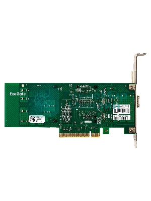 Комплект: Сетевой адаптер SFP+ ExeGate EXE-X520-DA1 + Трансивер Multi-Mode до 300м EXT-10G-MM850-LC2-300M (EX296227RUS PCI-E x8 v2.0, порты 1x SFP+ 10Gb/s (10/5/2.5/1Gb/s, 100Mb/s), Server NIC Intel Chipset JL82599EN + EX298327RUS: Tx:850/Rx:850 нм, до 300 м, разъем Duplex LC)