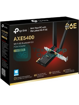 Трехдиапазонный беспроводной PCI Express-адаптер TP-Link Archer TXE72E AXE5400 Wi-Fi 6E с поддержкой Bluetooth 5.3