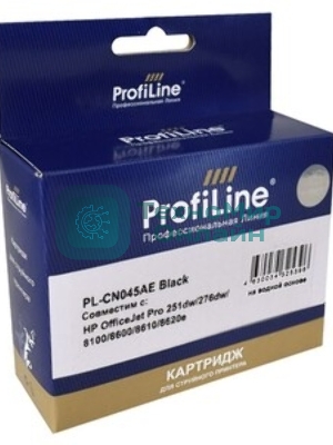 Картридж струйный ProfiLine PL-CN045AE №950XL для принтеров HP OfficeJet Pro 251dw/276dw/8100/8600/8610/8620e Black