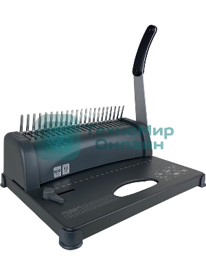 Переплетчик ГЕЛЕОС БП-12 на пластиковую пружину, А4, ручная перфорация 12 листов, переплет макс до 500 л., глубина перфорации 3,5-5,5 мм