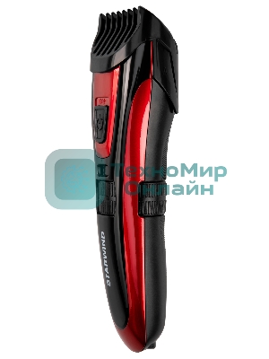 Машинка для стрижки Starwind SHC 4470 красный 3Вт (насадок в компл:2шт)