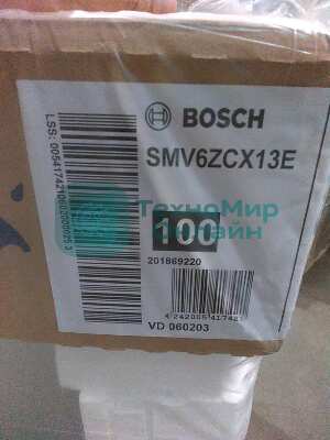 (Поврежденная упаковка) Встраиваемая посудомоечная машина Bosch SMV6ZCX13E 2400Вт полноразмерная