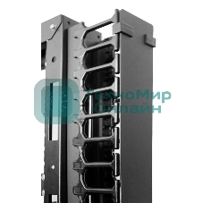 Вертикальный кабельный органайзер с пластиковыми пальцами 42U для шкафов ШТК-СП