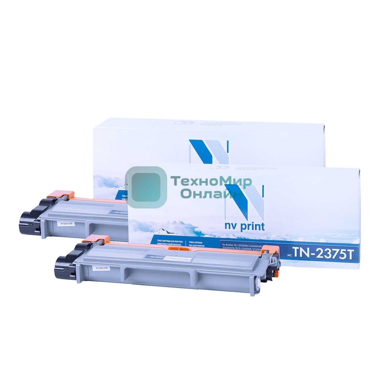Картридж NVP совместимый NV-TN-2375T-SET2 для Brother HL-L2300DR/HL-L2340DWR/HL-L2360DNR/HL-L2365DWR/DCP-L2500DR/DCP-L2520DWR/DCP-L2540DNR/DCP-L2560DWR/MFC-L2700DWR/MFC-L2720DWR/MFC-L2740DWR/MFC-L2700DNR (2600k) (2 шт)