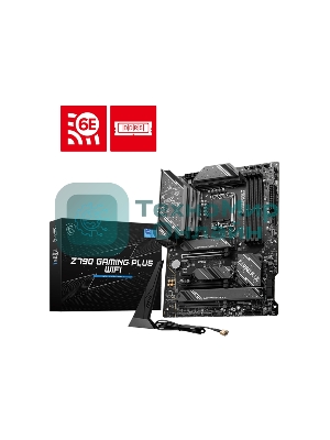 Материнская плата MSI Z790 GAMING PLUS WIFI, LGA 1700, 4xDDR5, 1xPCIe 5.0 x16, 1xPCIe 4.0 x16, 4xM.2, 6xSATA, 1xHDMI, 1xDP, 2.5 Gigabit Ethernet, 7.1 аудио, ATX