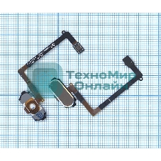 Кнопка HOME в сборе с механизмом и шлейфом для Samsung Galaxy S6 SM-G920F, золотая