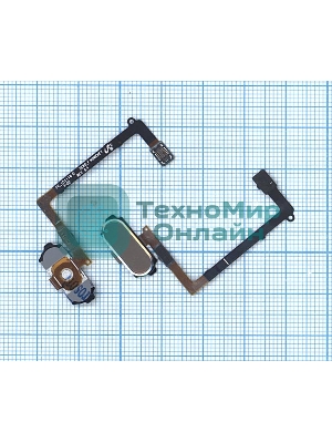 Кнопка HOME в сборе с механизмом и шлейфом для Samsung Galaxy S6 SM-G920F, золотая