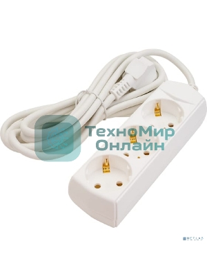 Удлинитель 3х3 м с заземл. 10А 250В У03 GENERICA 2P+PE 3х1 кв.мм IEK WYP10-10-03-03-Z-G