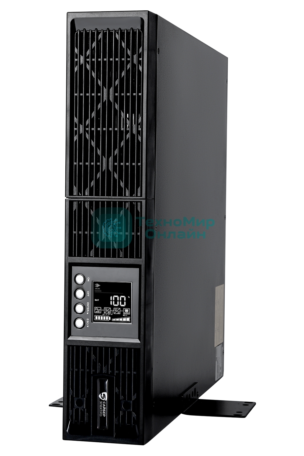 Источник бесперебойного питания/UPS Сайбер Электро ЭКСПЕРТ-II-3000Р Онлайн, Стойка/Напольный 3000ВА/3000Вт. USB/RS-232/SNMP Slot/EPO/RJ-11/RJ-45 (8 IEC С13);(2) C19 (12В/9А·ч. х 6) 2U