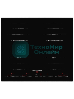 Встраиваемые индукционные панели Kuppersberg ICS 645 F стеклокерамическая,ширина 60 см, Стеклокерамика KANGER, 2 зоны 1,5 кВт(BOOSTER 2 кВт), 2 зоны 2 кВт(BOOSTER 2,8 кВт), Управление электронное сенсорное/слайдер, 5 цифровых дисплев, 9 уровней мощности, автоматическое отключение, индикаторы остаточного тепла, Блокировка панели управления, Таймер (99мин.), Stop & Go, Мощность подключения 7,4 кВт, черный
