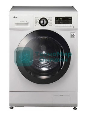 Стиральная машина LG F1096TD3 белая, загрузка фронтальная 8кг, 1000 об/мин., класс: A