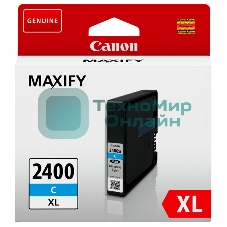 Картридж струйный Canon PGI-2400XL голубой, 1500 стр., для MAXIFY iB4040/МВ5040/МВ5340
