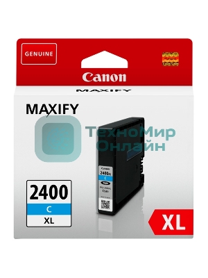 Картридж струйный Canon PGI-2400XL голубой, 1500 стр., для MAXIFY iB4040/МВ5040/МВ5340