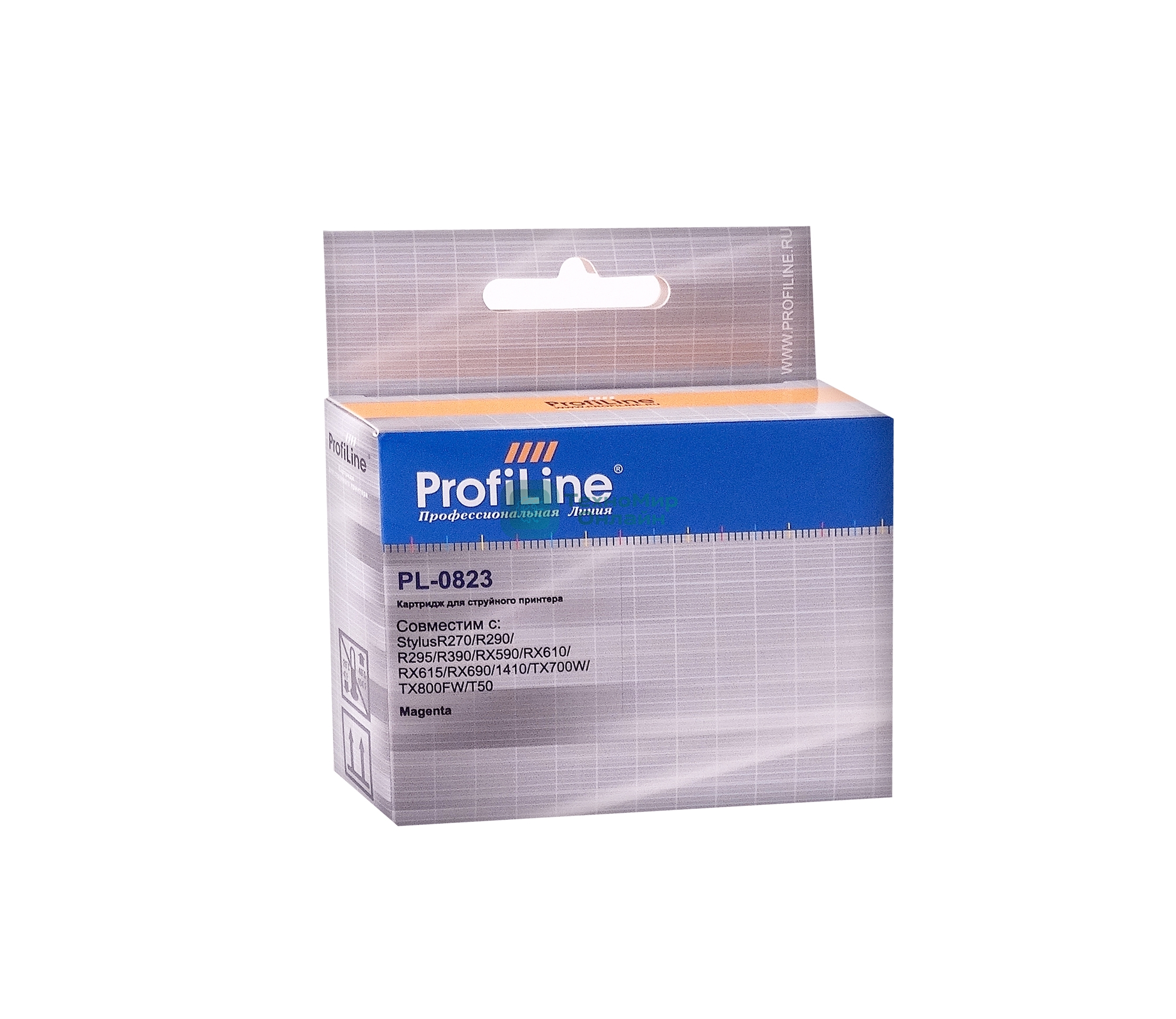 Картридж струйный ProfiLine PL-0823 для принтеров Epson StylusR270/R290/R295/R390/RX590/RX610/RX615/RX690/1410TX700W/TX800FW/T50 Magenta водн