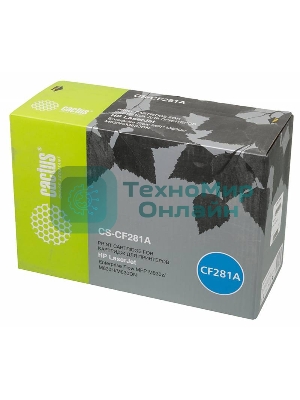 Картридж лазерный Cactus CS-CF281A черный (10500 стр.) для HP LJ Enterprise M630