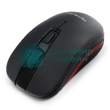Мышь беспроводная Гарнизон GMW-420 черный, 1600 dpi, радиоканал, USB, кнопки - 4