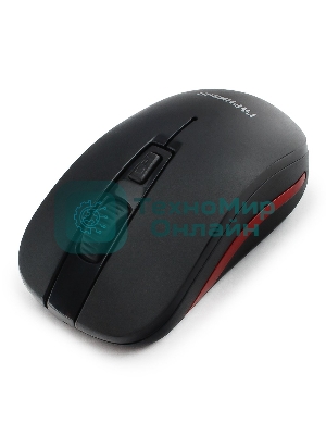 Мышь беспроводная Гарнизон GMW-420 черный, 1600 dpi, радиоканал, USB, кнопки - 4