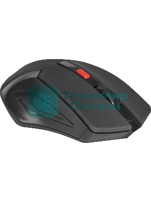 Мышь беспроводная Defender Accura MM-275 красный, 1600 dpi, радиоканал, USB, кнопки - 6