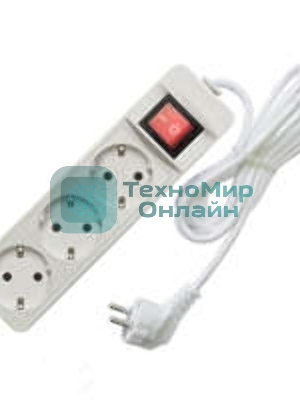 Удлинитель 3х7 м с заземл. 16А IP20 3.5 кВт с выкл. Союз 481S-8307