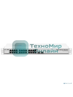 Коммутатор MikroTik CSS326-24G-2S+RM 24х Gigabit RJ45, 2х SFP+