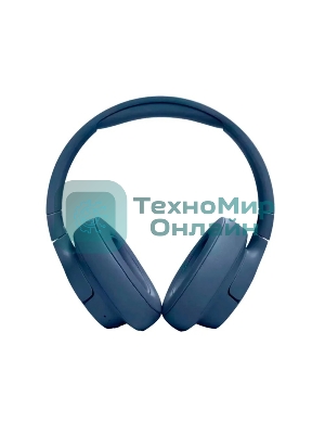 Беспроводные/проводные наушники JBL Tune 720BT синий, полноразмерные, Bluetooth + проводной, до 76 ч.
