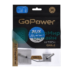 Адаптер GoPower Jack3.5мм(F)-TYPE-C(M) 00-00027481 0.1M белый