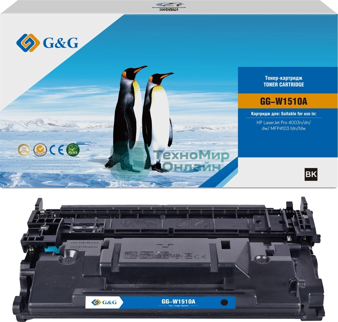 Картридж лазерный G&G GG-W1510A черный (3050 стр.) для HP LJ Pro 4003n/dn/dw/MFP4103 fdn/fdw