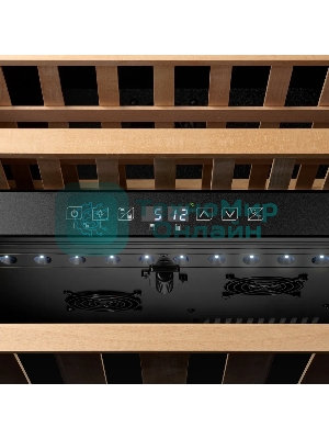 Винный шкаф Kuppersberg RBW 66, встраиваемый, High-Tech, объем 85 л, вместимость 36 бутылок, диапазон температуры 5-22 градусов, сенсорное открытие двери, 3 полки из бука, LCD дисплей, уровень шума 39 дБ, черный