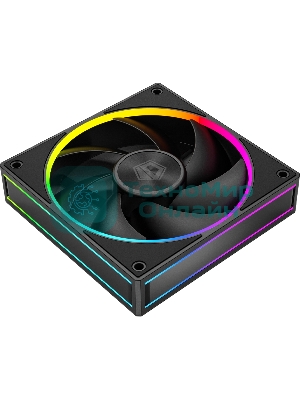 Вентилятор для корпуса ID-Cooling AF-127-ARGb-K черный, 120 мм, 2000 об/мин, 29.9 дБ, 4 pin