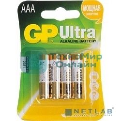 Батарейка GP 24AU-CR4 Ultra AAA (LR03), (4 шт. в уп-ке)