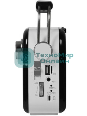 Радиоприемник SVEN SRP-505 (4 Вт, FM/AM/SW, USB, SD/microSD, Bluetooth, 1200 мА·ч)черный