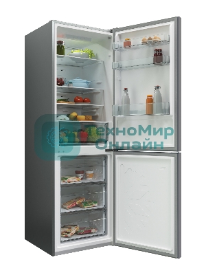 Холодильник Candy CCRN 6180S серебро двухкамерный 227/106л морозилка снизу, No Frost