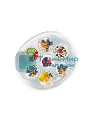 Йогуртница Centek CT-1442 15 Вт, 200 мл, емкостей - 7 шт, материал баночек - стекло, белый