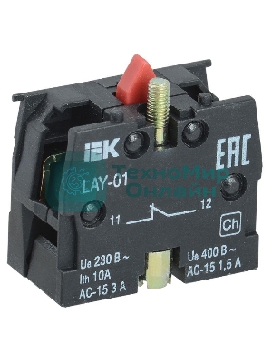 Блок контактный 1р для LAY5 IEK BDK11