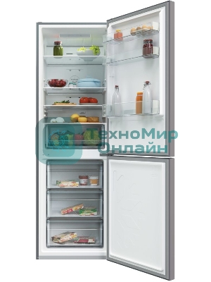 Холодильник Candy CCRN 6180S серебро двухкамерный 227/106л морозилка снизу, No Frost