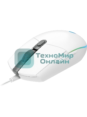 Мышь проводная Logitech G102 LIGHTSYNC белый, 8000 dpi, USB, кнопки - 6